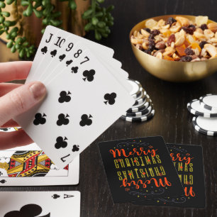 MERRY CHRISTMAS POKERKAARTEN