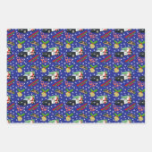 Merry Christmas Police Officer Santa Cop Car Inpakpapier Vel (Voorkant 2)