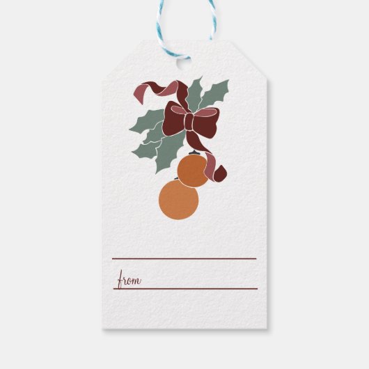 MERRY CHRISTMAS, pool van cadeautjes - Labels met  Cadeaulabel (Achterkant)