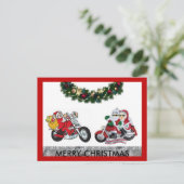 Merry Christmas post card Feestdagenkaart (Staand voorkant)