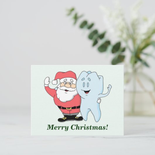 "Merry Christmas" Post Kaart (Staand voorkant)