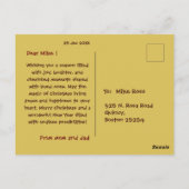 Merry Christmas Post Kaart Modern & Classic (Achterkant)