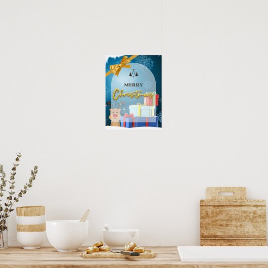 MERRY CHRISTMAS POSTER (Keuken)