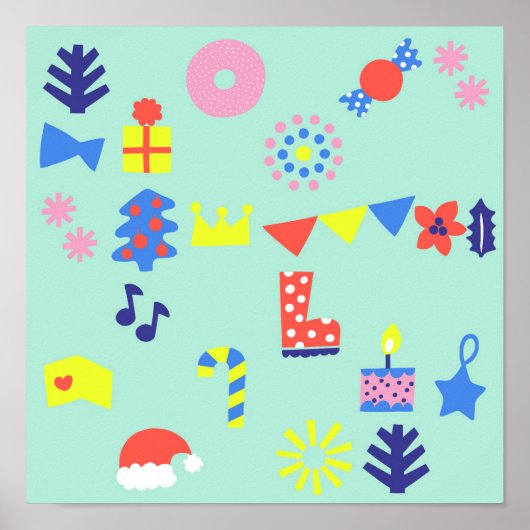 MERRY CHRISTMAS Poster (Voorkant)