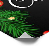 Merry Christmas poster papier (Hoek)