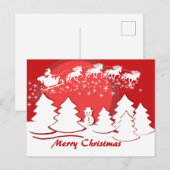 Merry Christmas Postkarte Briefkaart (Voorkant / Achterkant)