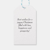  Merry Christmas-postzegel Cadeaulabel (Achterkant)