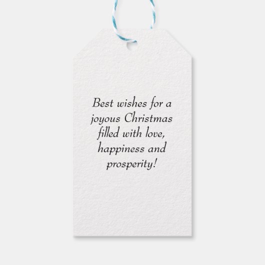  Merry Christmas-postzegel Cadeaulabel (Achterkant)