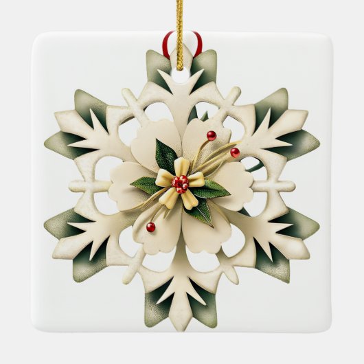 Merry Christmas Pregnancy Ultrasound Keramisch Ornament (Achterkant)