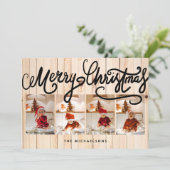 MERRY CHRISTMAS Prettige feestdagen je foto's toev (Staand voorkant)