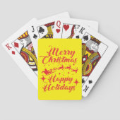 MERRY CHRISTMAS PRETTIGE FEESTDAGEN POKERKAARTEN (Achterkant)