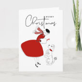MERRY CHRISTMAS | Prettige feestdagen  Poodle Ho (Voorkant)