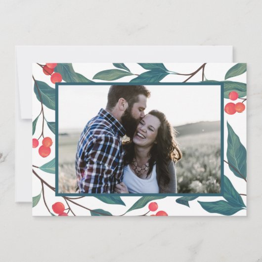 MERRY CHRISTMAS | Prettige feestdagen Waterverf Ho Kaart (Voorkant)