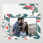 MERRY CHRISTMAS | Prettige feestdagen Waterverf Ho Kaart (Voorkant / Achterkant)