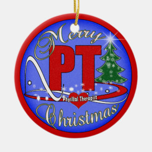 MERRY CHRISTMAS PT ORNAMENT FYSIEKE THERAPIST