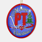 MERRY CHRISTMAS PT ORNAMENT FYSIEKE THERAPIST (Links)