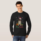 Merry Christmas Pug Dog  Ugly Xmas 1 T-shirt (Voorkant volledig)