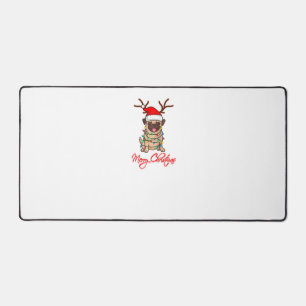 MERRY CHRISTMAS PUG Owner Ugly Kerstly Funny Dog Bureaumat