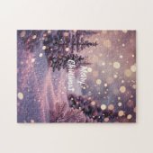 Merry Christmas Puzzle -Customizable Text  Legpuzzel (Horizontaal)
