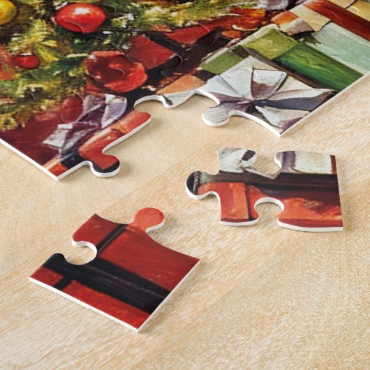 Merry Christmas puzzle Legpuzzel (Zijkant)