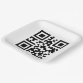 Merry Christmas QR-code Papieren Bordje (Gebogen)