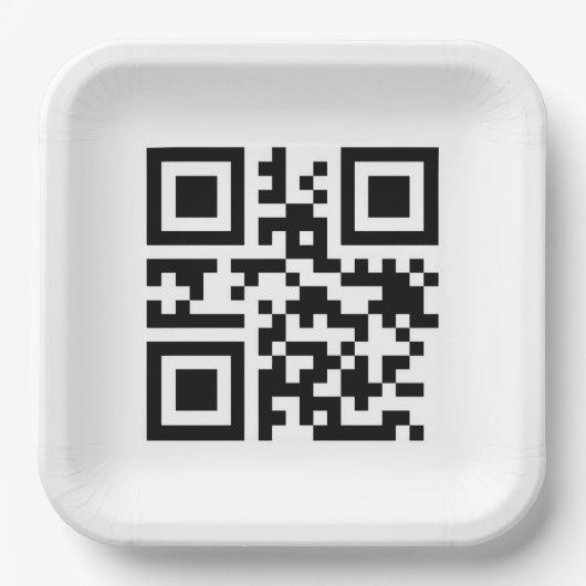 Merry Christmas QR-code Papieren Bordje (Voorkant)