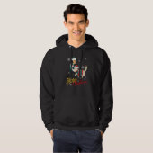 Merry Christmas quote Dog cool Dog Christmas Hoodie (Voorkant volledig)