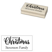 Merry Christmas Quote Rubberstempel (Gestempeld)