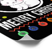 Merry Christmas Rabbit Ugly Sweater Xmas Knit Tank Poster (Hoek)