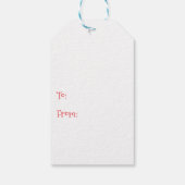 Merry Christmas Raccoon Cadeaulabel (Achterkant)