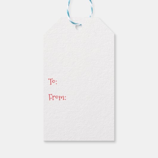 Merry Christmas Raccoon Cadeaulabel (Achterkant)