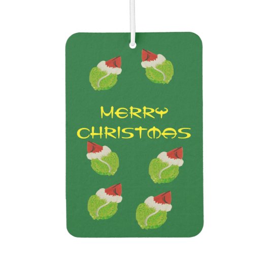 Merry Christmas Rectangle Luchtverfrisser, Pine Luchtverfrisser (Voorkant)