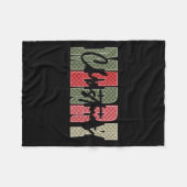 Merry Christmas Red Green Plaid Checkered Xmas Gir Fleece Deken (Voorkant (Horizontaal))