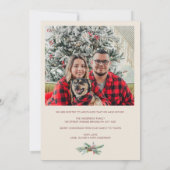 Merry Christmas Red Moving Announcement Card Feestdagenkaart (Achterkant)