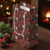 Merry Christmas Red Photo Holiday Klein Cadeauzakje