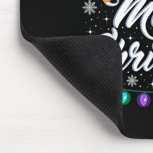 Merry Christmas Red Santa Hat Reindeer Xmas Matchi Muismat (Hoek)