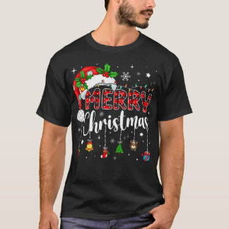Merry Christmas Red Santa Hat Reindeer Xmas Matchi T-shirt