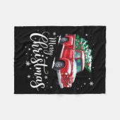 Merry Christmas Red Truck Family Matching Christma Fleece Deken (Voorkant (Horizontaal))