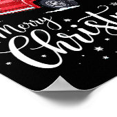 Merry Christmas Red Truck Family Matching Christma Poster (Hoek)