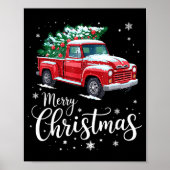 Merry Christmas Red Truck Family Matching Christma Poster (Voorkant)