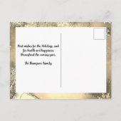 Merry Christmas Red Truck Tree Happy New Year Feestdagenkaart (Achterkant)