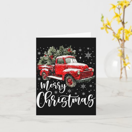 Merry Christmas Reindeer Elf Santa Cruise Ships Xm Kaart (Gele Bloem)