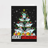 Merry Christmas Reindeer Elf Santa Cruise Ships Xm Kaart (Voorkant)