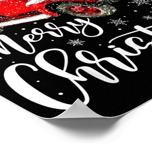 Merry Christmas Reindeer Elf Santa Cruise Ships Xm Poster (Hoek)