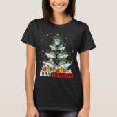 Merry Christmas Reindeer Elf Santa Cruise Ships Xm T-shirt (Voorkant)