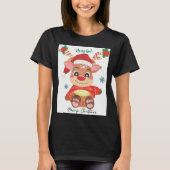 Merry Christmas Reindeer Festive Fun Toddler T-shirt (Voorkant)
