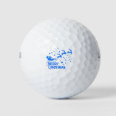 Merry Christmas reindeer Golfballen (Voorkant)