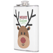 Merry Christmas Reindeer Heupfles (Links)