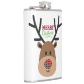 Merry Christmas Reindeer Heupfles (Rechts)