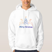 Merry Christmas Reindeer Pullover Hoodie | Freefit (Voorkant)